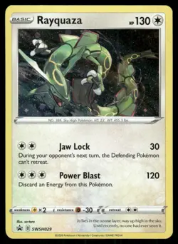 Pokemon Tcg Rayquaza [Cosmos Holo] #SWSH029 Pokemon Promo NM - Image 1
