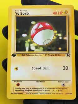 Pokemon TCG Voltorb Team Rocket 69/82 1st Edition Common Card WOTC - Image 1