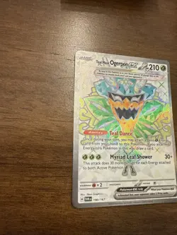 Pokemon TCG Card Teal Mask Ogerpon EX #190/167 Ultra Rare Twilight Masquerade - Image 3