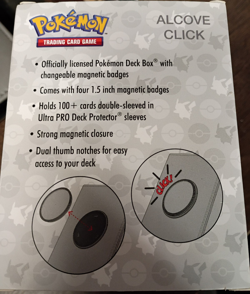 Pokemon Alcove Click Box - ALOLA (4 Magnetic Badges, Holds 100 Cards) NEW - Image 3
