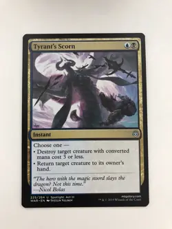 Tyrant's Scorn MTG Magic the Gathering Card NM Near Mint WAR - Image 1