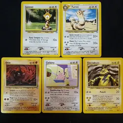 Pokemon Neo Genesis 5 Card Lot Vintage - Image 1