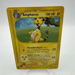 Pokemon TCG Card - Ampharos 1/147 Aquapolis Rare Non Holo LP++ - Image 1
