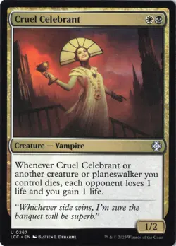 Cruel Celebrant U Commander: The Lost Caverns of Ixalan 267 Near Mint - Image 1