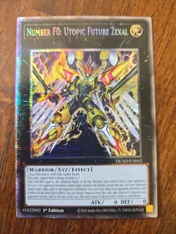 DUAD-EN042 Number F0: Utopic Future Zexal Starlight Rare 1st Ed YuGiOh NM - Image 1