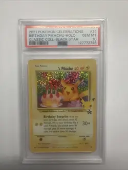 2021 POKEMON CELEBRATIONS CLASSIC COLL #24 BIRTHDAY PIKACHU-HOLO PSA 10 🔥🔥 - Image 1