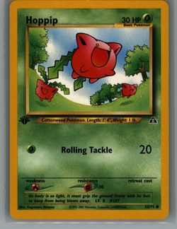 Pokemon TCG Neo Discovery WOTC Hoppip 1st Edition - Image 1