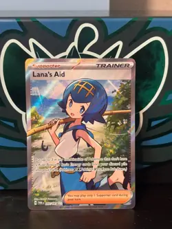 Lana’s Aid 207/167 Secret Rare Full Art Trainer - Pokemon TCG Temporal Forces - Image 1
