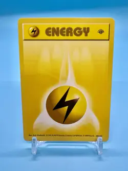 1999 Pokemon Set 1st Edition LIGHTNING ENERGY Shadowless English 100/102 NP (G) - Image 1