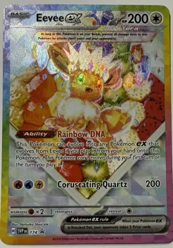 2025 Pokemon Eevee EX SVP 174 Black Star Promo Prismatic Evolutions SPC - Image 1