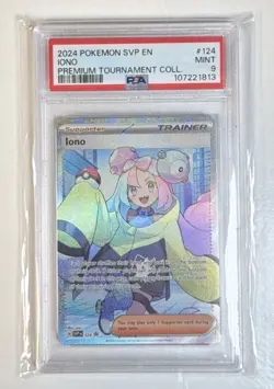 2024 Pokemon SVP Iono PSA 9 Mint Full Art Trainer Premium Tournament #124 - Image 1