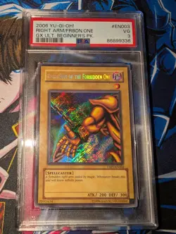 Yugioh Right Arm of the Forbidden One UBP1-EN003 Secret Rare Unlimited - PSA 3 - Image 1