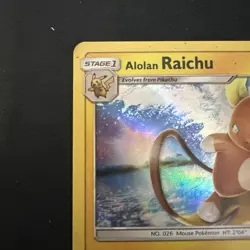 Alolan Raichu 2017 S&M Trainer Kit Holo Rare Pokemon Card 30/30 (NM) - Image 5