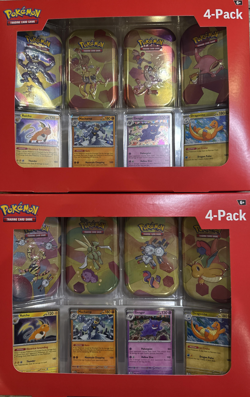 Pokemon 4 Pack Mini Tins + 4 Promo Cards Bundle - 151 SAMS CLUB EXCLUSIVE 2x - Image 1