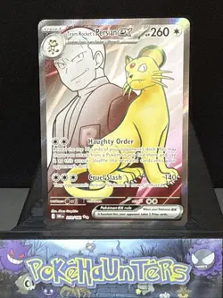 Pokemon Card Team Rockets Persian 219/182 Full Art Destined Rivals Near Mint - Image 1