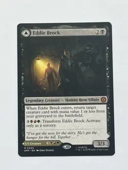 MTG Magic the Gathering Eddie Brock (55/314) Marvel's Spider-Man LP Venom Lethal - Image 1
