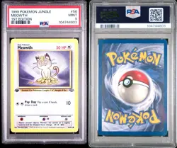Meowth - 1st Edition - 56/64 Jungle - WOTC Unlimited - Pokemon TCG - PSA 9 MINT - Image 3