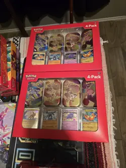 Pokemon Sams Club 151 mini tin box LOT OF 2 (8 total mini tins, 16 total packs) - Image 1