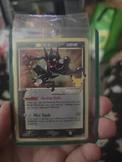 Pokemon Celebrations Greninja Gold Star SWSH144 Sealed Promo - Image 1