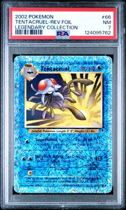 Tentacruel 66/110 Legendary Collection Reverse Holo 2002 Pokemon PSA 8 - Image 1