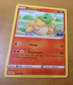 POKEMON GO FRANCAISE CARD CARTE Chamallot Numel 013/078 FR TCG NEUF - Image 1