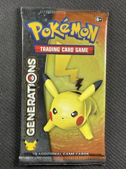 Pokemon Cards Generations Sealed Booster Pack XY 20th Anniversary Pikachu - Image 1