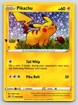 Pikachu (General Mills) Promo Pokemon Miscellaneous Cards & Products SWSH039 NM - Image 1