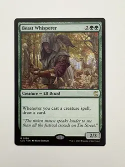 Beast Whisperer MTG Magic the Gathering Card NM Near Mint CLU - Image 1