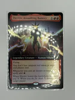 Electro, Assaulting Battery #0260 (Extended Art) Marvel's Spider-Man Foil - Image 2