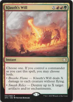 Klauth's Will R Commander: Adventures in the Forgotten Realms 51 - LP MTG - Image 1