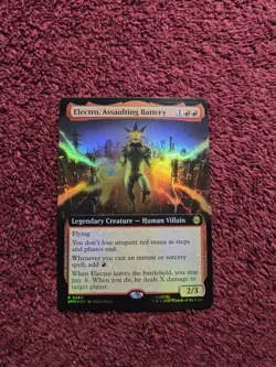 Electro Assaulting Battery 0260 Foil Art Regular Marvels Spider-Man - Image 1