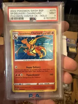 Special Delivery Charizard Promo Holo Pokemon Card SWSH075 PSA 9 MINT - Image 1