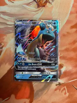 Pokemon Card Lapras GX 35/149 Sun & Moon Base Set Ultra Rare - Image 1