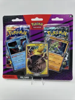 POKEMON TCG: BLISTER 2 Booster Packs 3 FOIL Articuno, Zapdos, Tyranitar - Sealed - Image 1