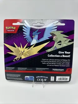 POKEMON TCG: BLISTER 2 Booster Packs 3 FOIL Articuno, Zapdos, Tyranitar - Sealed - Image 2