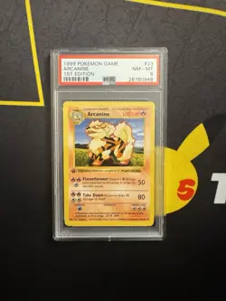 1999 POKEMON BASE SET 1ST EDITION #23 ARCANINE PSA 8 - Image 1