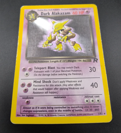 Pokemon Dark Alakazam 1/82 WotC Team Rocket Unlimited Holo Rare LP - Image 1