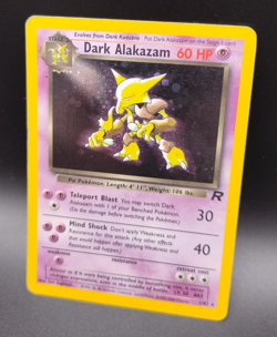 Pokemon Dark Alakazam 1/82 WotC Team Rocket Unlimited Holo Rare LP - Image 3