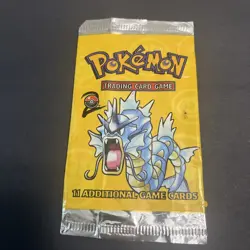 Gyarados - Pokemon Base Set 2 Booster Pack - open and empty - Image 1