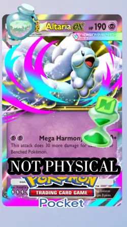 Mega Altaria EX POKEMON TCG POCKET|ENG|NOT PHYSICAL - NOT PHYSICAL-NOT PHYSICAL! - Image 1
