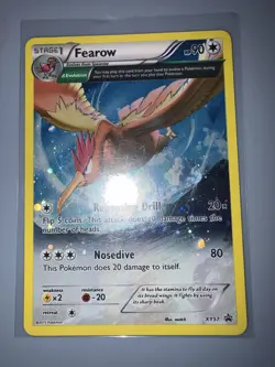 2015 Pokemon FEAROW Black Star Promo HOLO Foil Rare XY Series Set Card #XY57 - Image 1