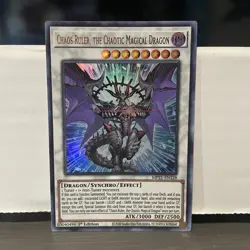 1ST EDITION CHAOS RULER, THE CHAOTIC MAGICAL DRAGON 2020 MP21-EN128 YUGIOH CARD - Image 1