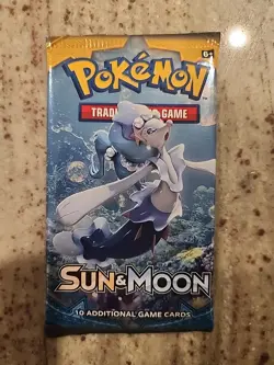 Pokemon Sun & Moon Booster Pack Factory Sealed Random Art - 10 Cards 820650801945 - Image 1