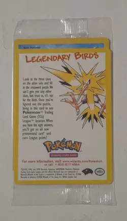Pokemon The Movie 2000 Sealed Articuno Black Star Promo Card 22 WOTC New - Image 1