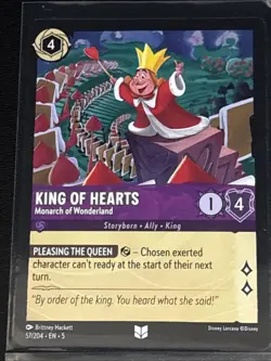 Disney Lorcana Alice in Wonderland Theme 8 Card Lot Alice/King & Queen of Hearts - Image 2