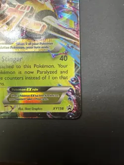 Mega Beedrill EX XY158 Holo Promo Card Top Loader, Near Mint Condition - Image 4