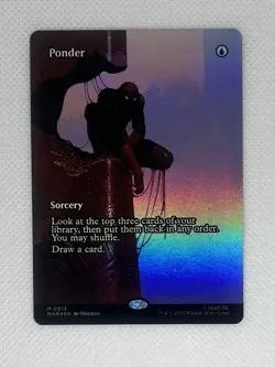 Magic The Gathering Marvel Universe Eternal: Ponder #13 (Borderless) - Near Mint - Image 5