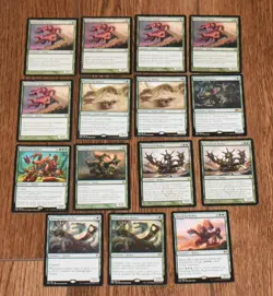 14x MTG Rare Green Hydra Scourge Of Skola Vale, Phyrexian, Hungering, Lifeblood - Image 1