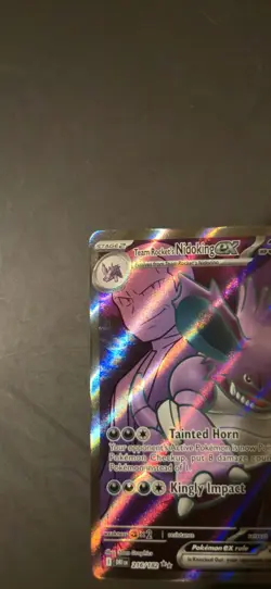 Pokemon TCG Team Rocket's Nidoking Ultra Rare 216/182 Sv10: Destined Rivals Holo - Image 4