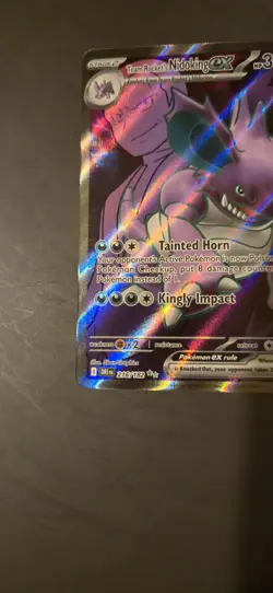 Pokemon TCG Team Rocket's Nidoking Ultra Rare 216/182 Sv10: Destined Rivals Holo - Image 5